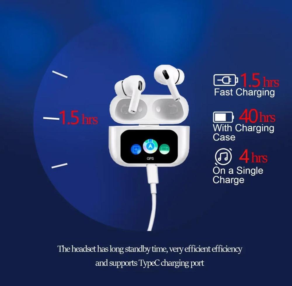 A9 Pro Touch Screen Wireless Air pods